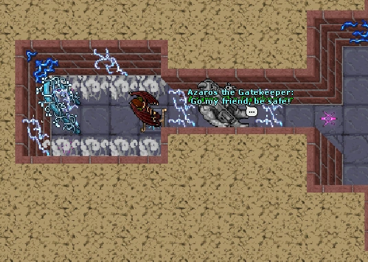 Teleport and lever room